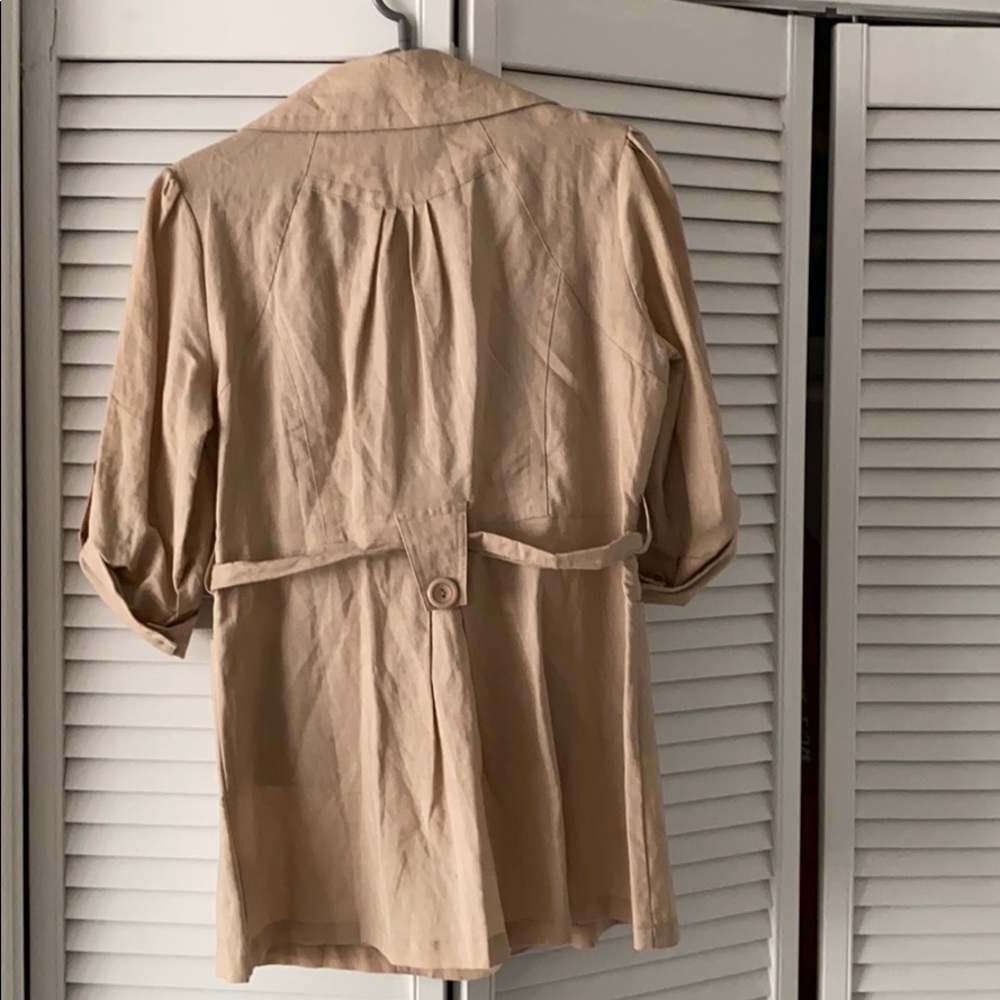Linen Trench - Picture 3 of 5
